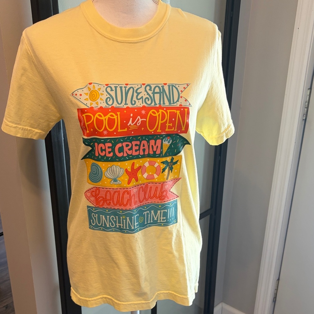 New With Tags…Boutique…Comfort Colors Summer “Signs” tee…Size Small